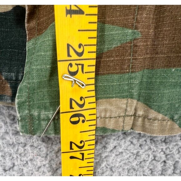 US Army Woodland Camo Hot Weather Coat Size Small Short With Patches - Picture 7 of 12